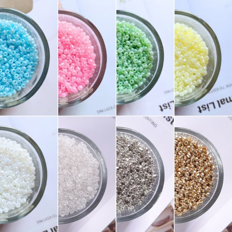 10gr Manik Pasir 8/0 Manik 8/O Payet Bahan craft kerajinan tangan