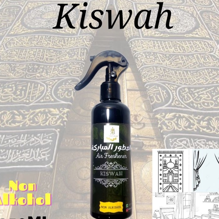 88 KISWAH Pengharum Ruangan  Air freshener NON ALKOHOL Parfum Ambal karpet sejadah gordeng sofa kasu