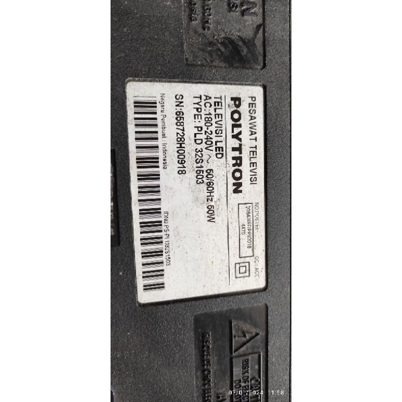 Mainboard TV Polytron PLD32S1503