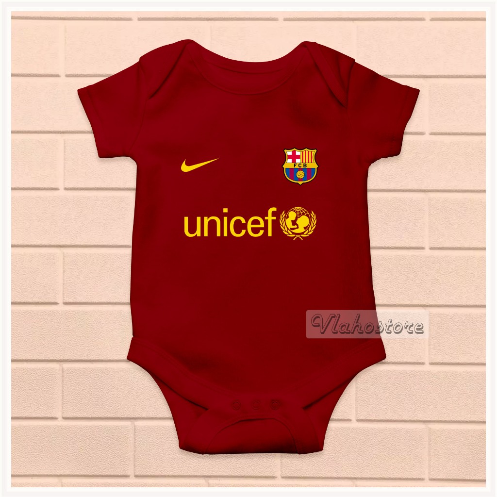 BAJU BABY BAYI JUMPER BOLA BARCELONA BARCA RETRO 003