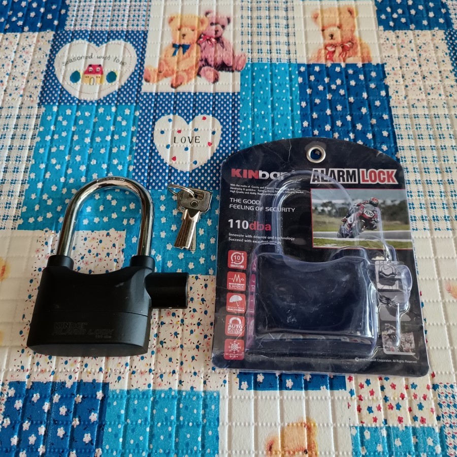 Gembok Alarm Kunci Gembok Anti Maling
