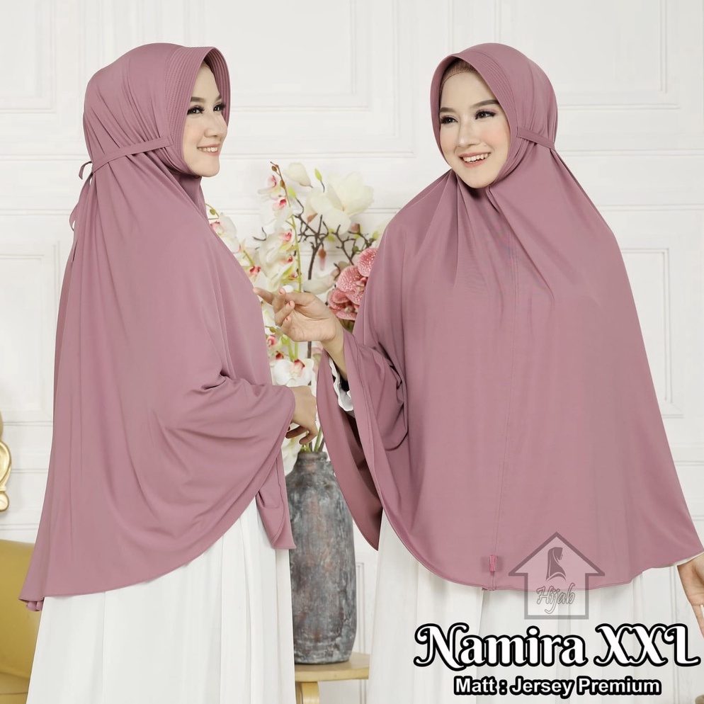 Splash Kerudung Instan Jersey Jumbo Namira Tali LXLXXL Jilbab Instan Jersey Premium Hijab Bergo Polo