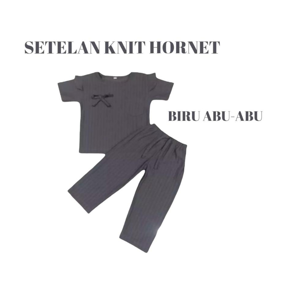 SETELAN KNIT HORNET ANAK PEREMPUAN 1 - 10 TAHUN