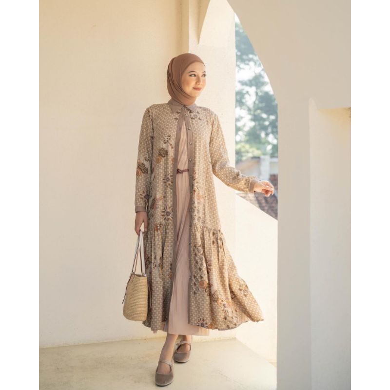 (READY SIAP KIRIM) Gaia Midi Dress by Heaven Lights HL