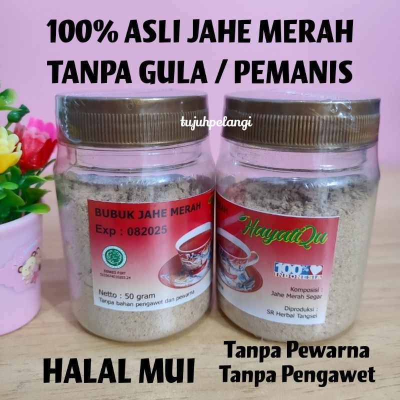 

HayatiQu Jahe Merah Murni 100% Tanpa Gula Tanpa Pemanis, Diet, Diabetes, Halal