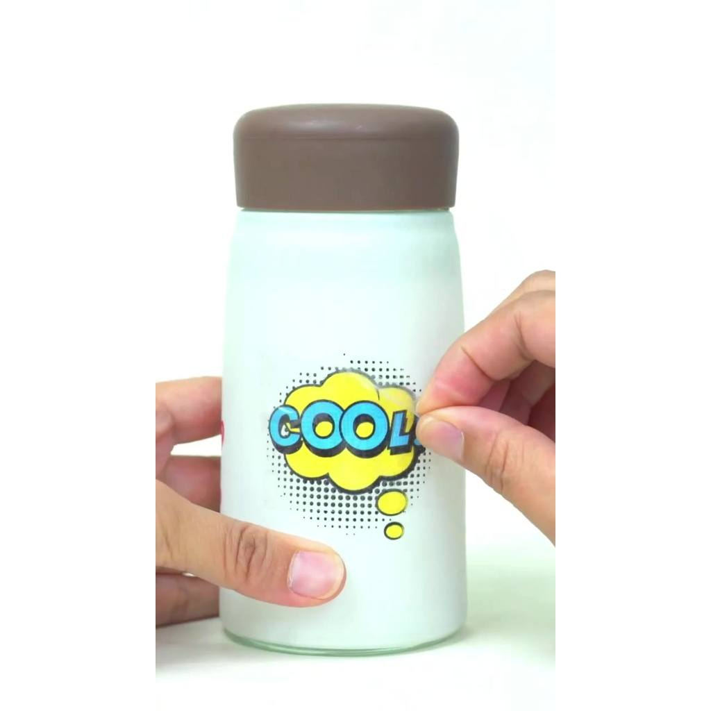 Stiker UV DTF - Cetak Print UV DTF Sticker Decal Kering Glossy