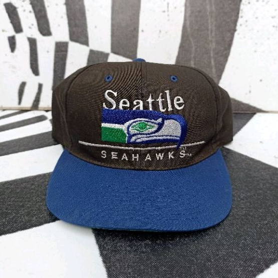 Vintage Seattle Seahawks NFL Snapback Hat Eastsport  90s One Size