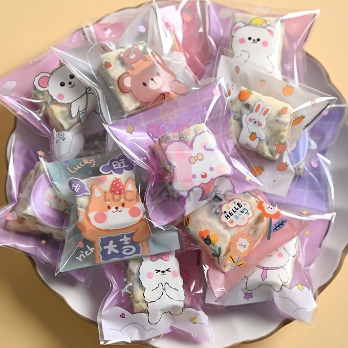 COD NEWPRODUCT PLASTIK PACKING COOKIES LUCU ALA JEPANG 1 x 1 cm KEMASAN KUE LUCU PLASTIK KUE