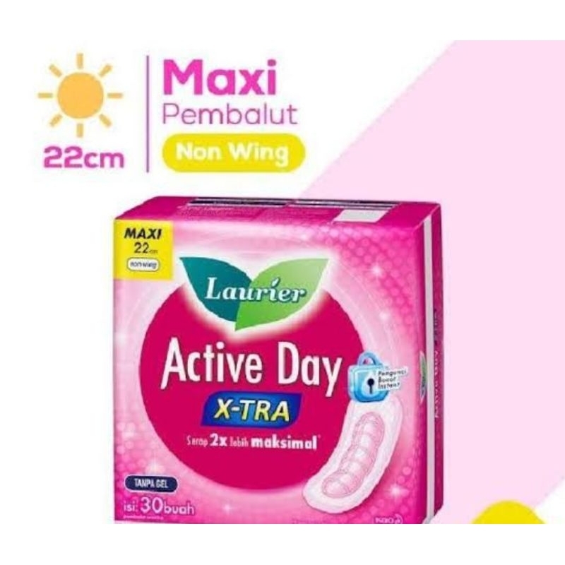 Laurier Active Day Super Maxi Non Wing 30pcs