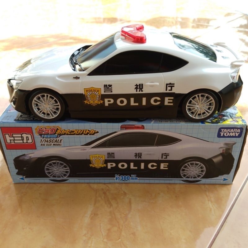 Tomica BIG POLICE CAR TOYOTA 86 storage case (muat 10 mobil), koper hotwheels