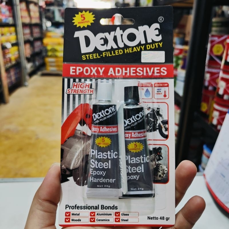 Dextone lem besi, kayu, alumunium, keramik, kaca, baja