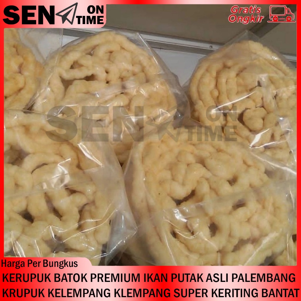 Kerupuk Batok Kriting Mie Besar Premium Ikan Putak Asli Palembang Per Bungkus Krupuk Kemplang Kelemp