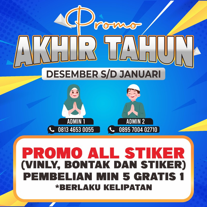 

Stiker Vinly dan Bontak