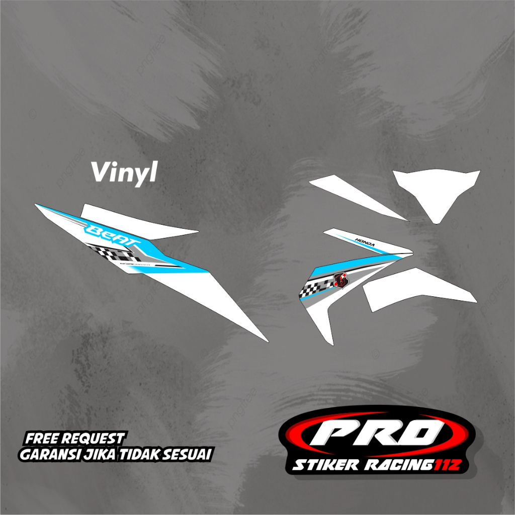 Sticker Striping Motor Honda Beat ESP Desain Terbaru Kekinian Bebas Request Nama Nmr