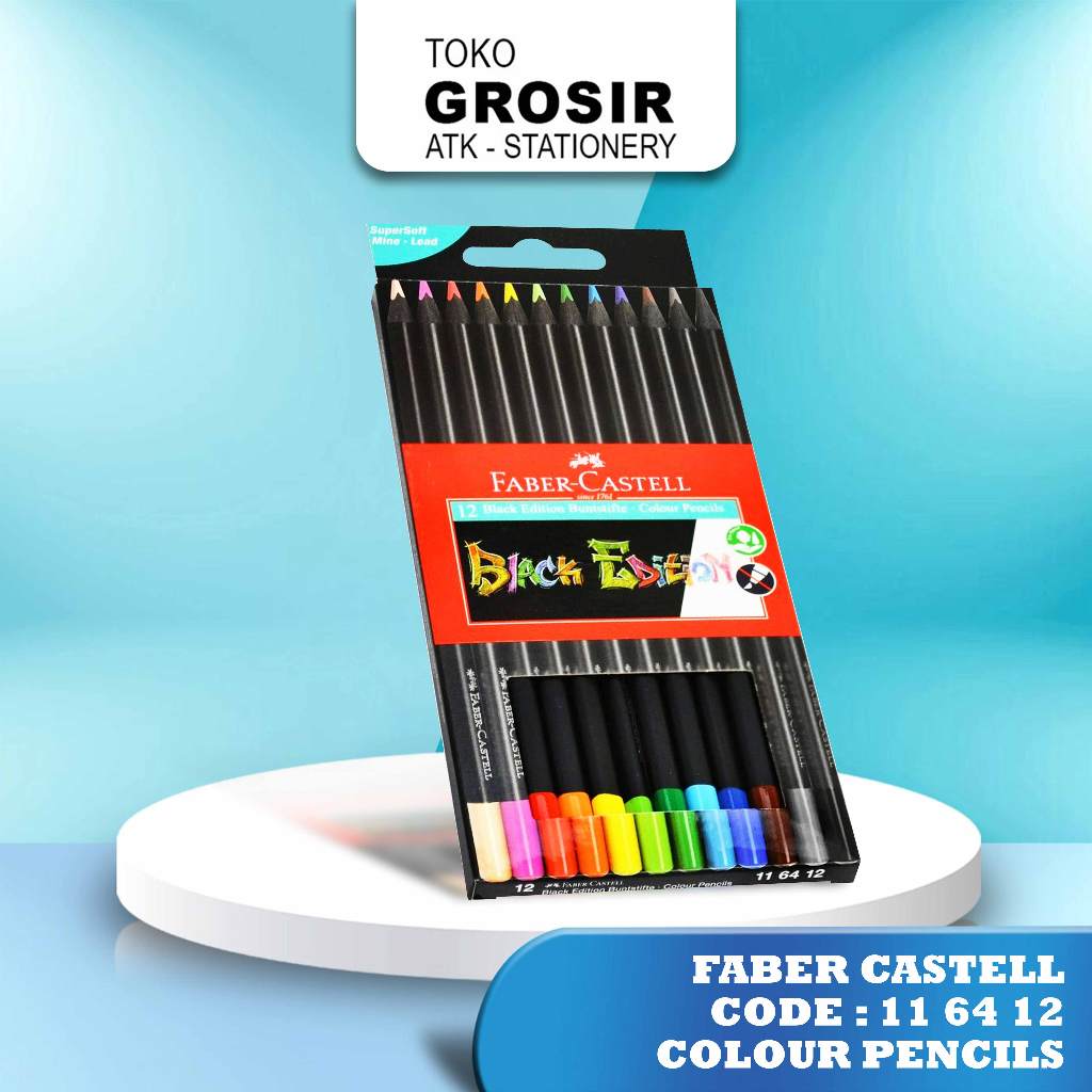

Faber Castell - Black Edition Colour Pencils Series - 12 Warna
