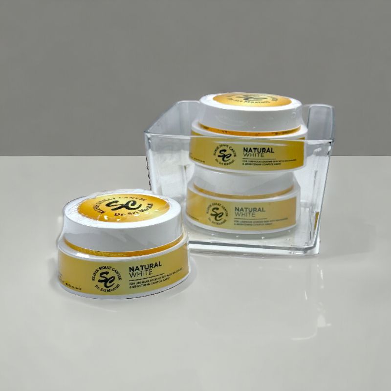 Cream Malam TERBAIK - NATURAL WHITE - Krim Pencerah Siang - BPOM - Klinik SC Sehat Cantik Original