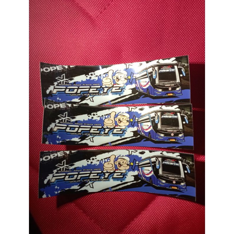 

stiker bus basuri popeye ori 10.000/4pcs anti air