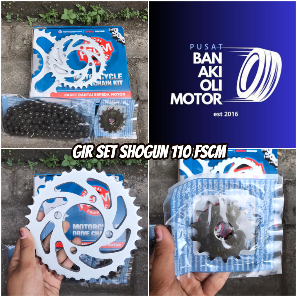 GIR SET SHOGUN 110 FSCM || PAKET GIR SET SHOGUN SMASH 110 SMASH NEW SHOGUN 125 MERK FSCM