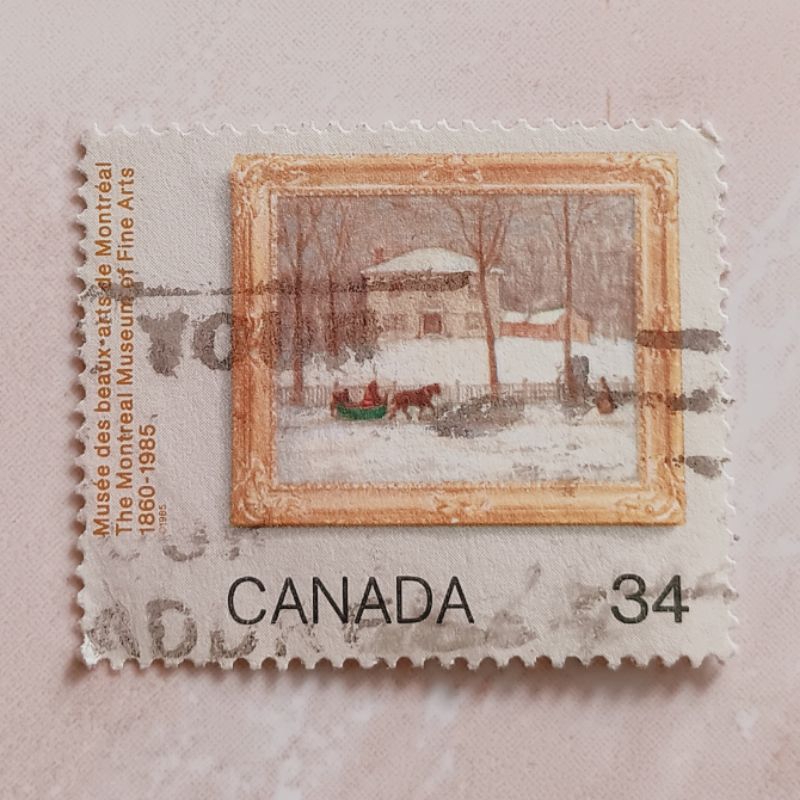 

(AA) Perangko Kanada 1985 125th Anniversary of Montreal Museum of Fine Arts 34 cents Used