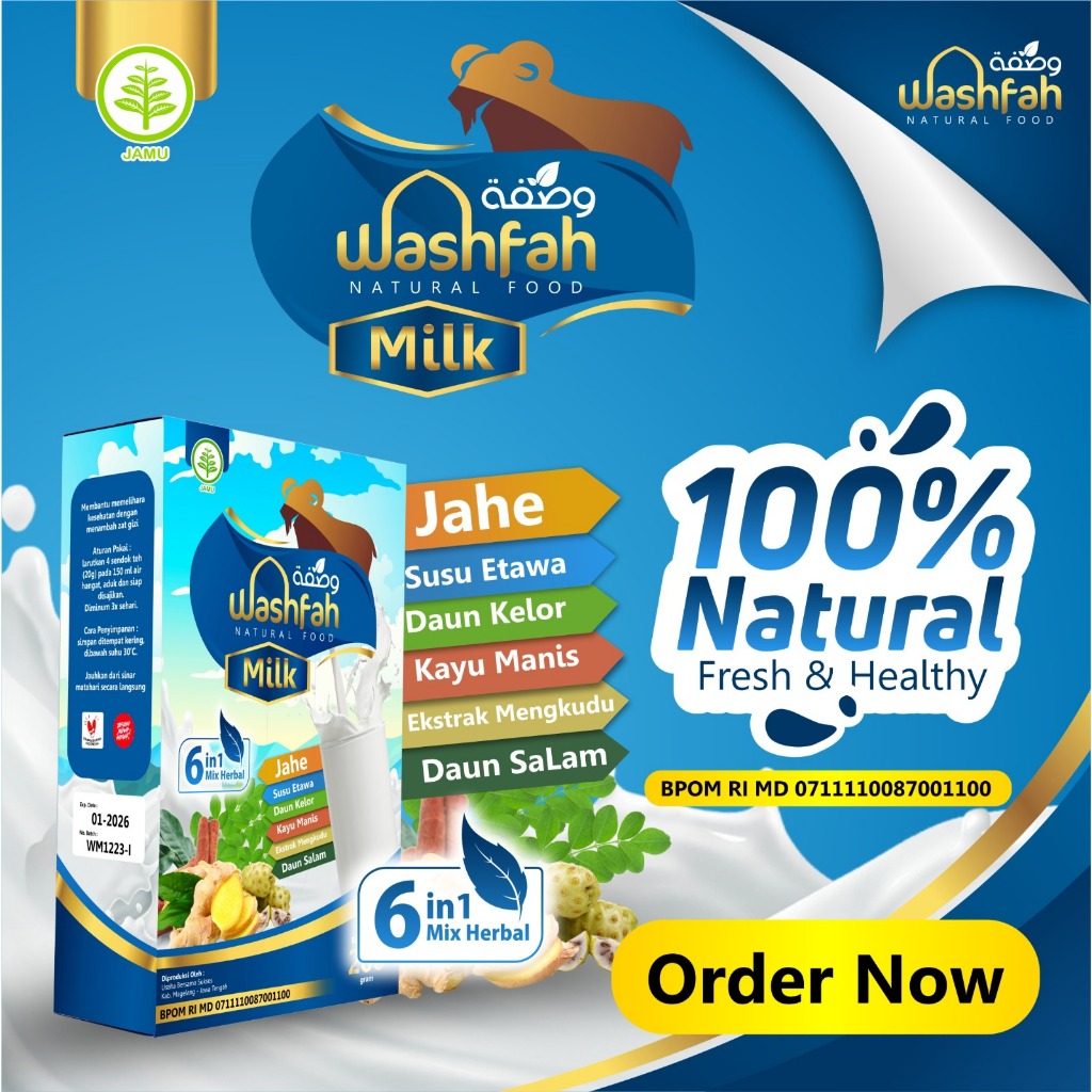 

SUSU KAMBING Washfahmilk ETAWAmilk Plus Gamat Daun Kelor isi 200gr
