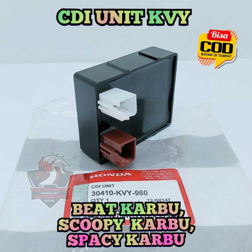 CDI UNIT ASLI ORIGINAL HONDA AHM KVY UNTUK MOTOR BEAT KARBU, SCOOPY KARBU, SPACY KARBU