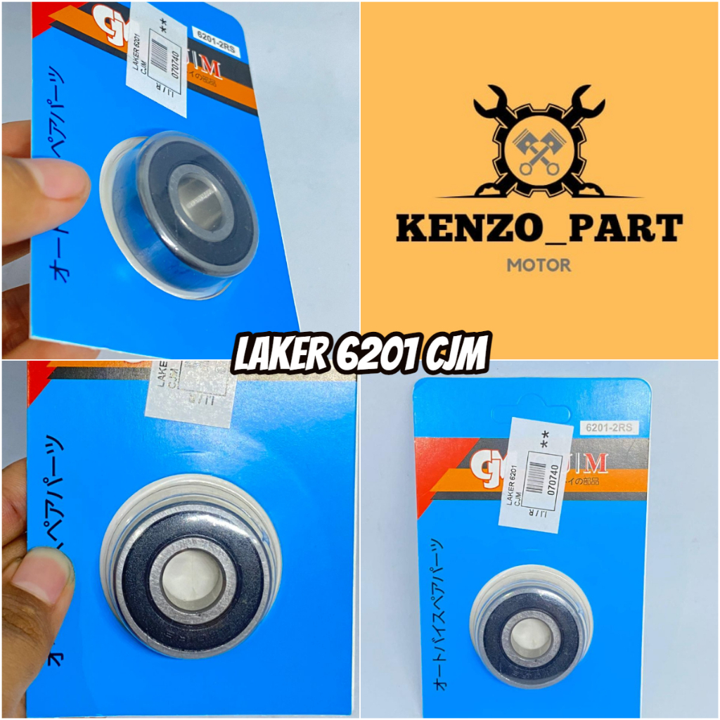 KLAKER /LAKER /BEARING 6201 CJM || LAKER 6201 RODA DEPAN VARIO BEAT SUPRA KARISMA SPACY MERK CJM