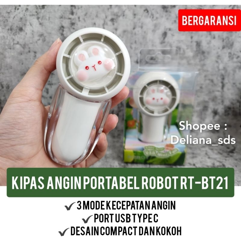 Kipas Angin Portabel Robot RT-BF21 Garansi Resmi 1 Tahun Kipas Angin Robot Kipas Angin Lucu Kipas An