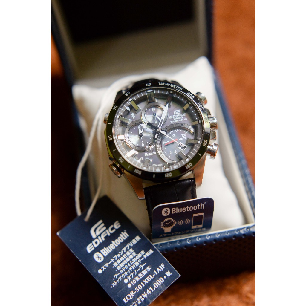 Jam Tangan Pria CASIO EDIFICE EQB-501XBL-1AJF Original