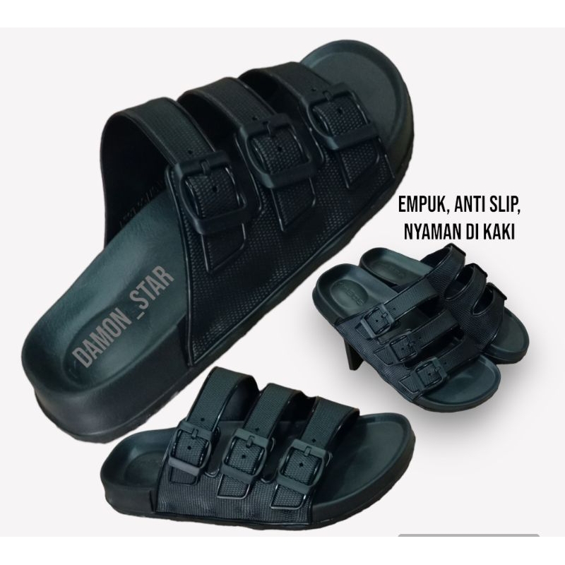sandal karet jelly pria kinbos tali 3/Sandal pria strap 3