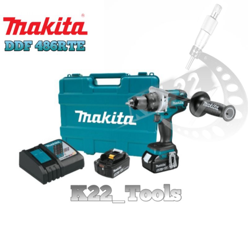 MESIN BOR BATERAI 18V MAKITA DDF 486RTE / MAKITA DDF486RTE CORDLESS DRILL 18V