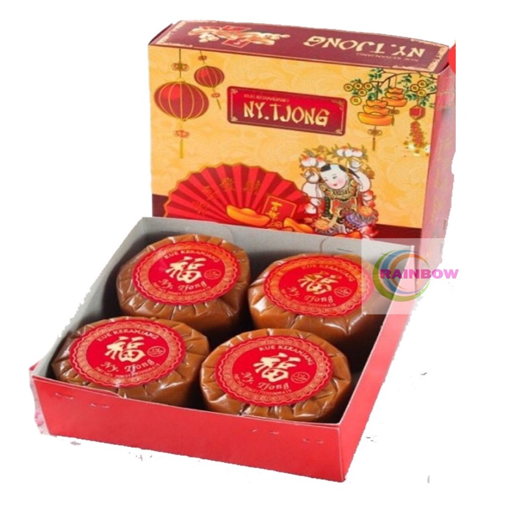 

Kue Keranjang Ny Tjong 4 Pcs 250 Gram Kecil Dodol Imlek Halal Nian Gao Ti Kwe Kue Imlek Tiam Pan Dodol Cina Halal Hampers Kue Lebaran Kue Khas Imlek Kue Cina BPOM / Manisan Imlek / Makanan Imlek