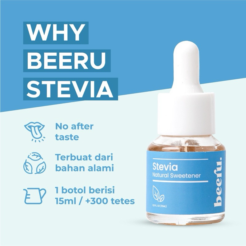 

Beeru stevia 15ml , GULA ALAMI 0 kalori / GULA DIET ( bebas DIABETES)