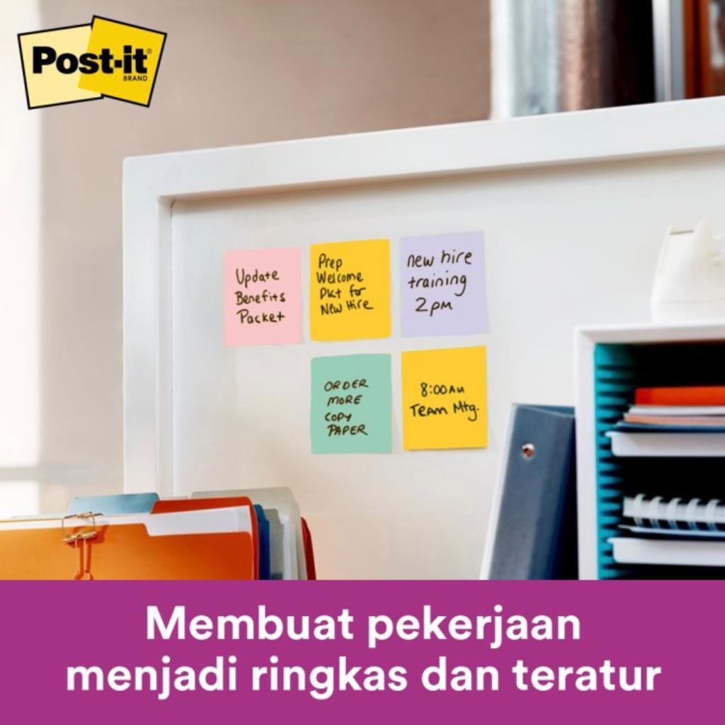 

Ay00! 3M - POST IT 654 Warna 76x76mm (4 Warna x 90 Lembar)