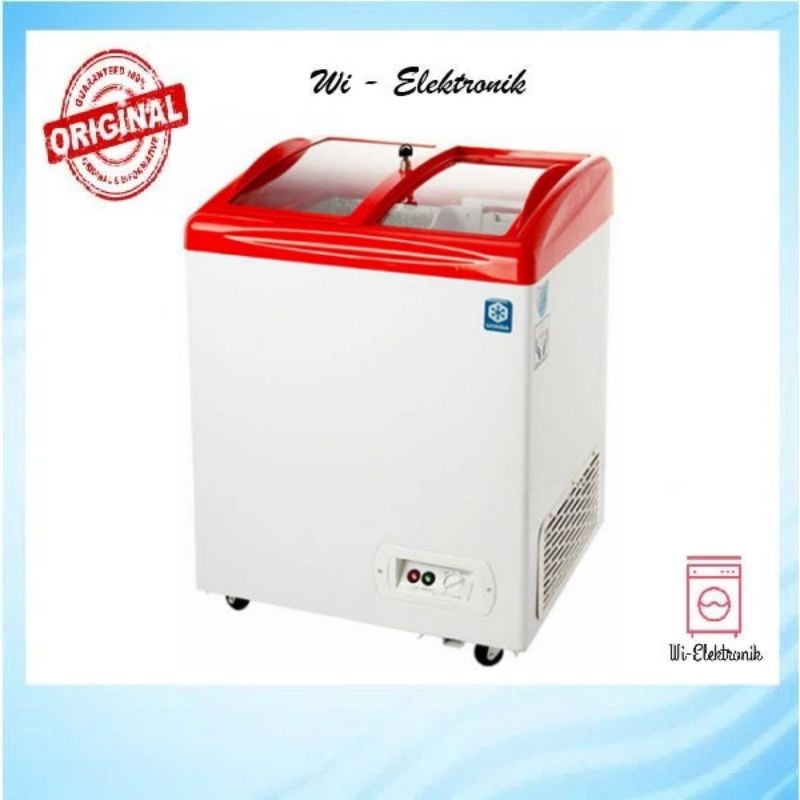 Chest Freezer Sliding 100 Liter Maspion UFH 100C Chest Freezer Sliding Maspion UFH 100C Chest Freeze