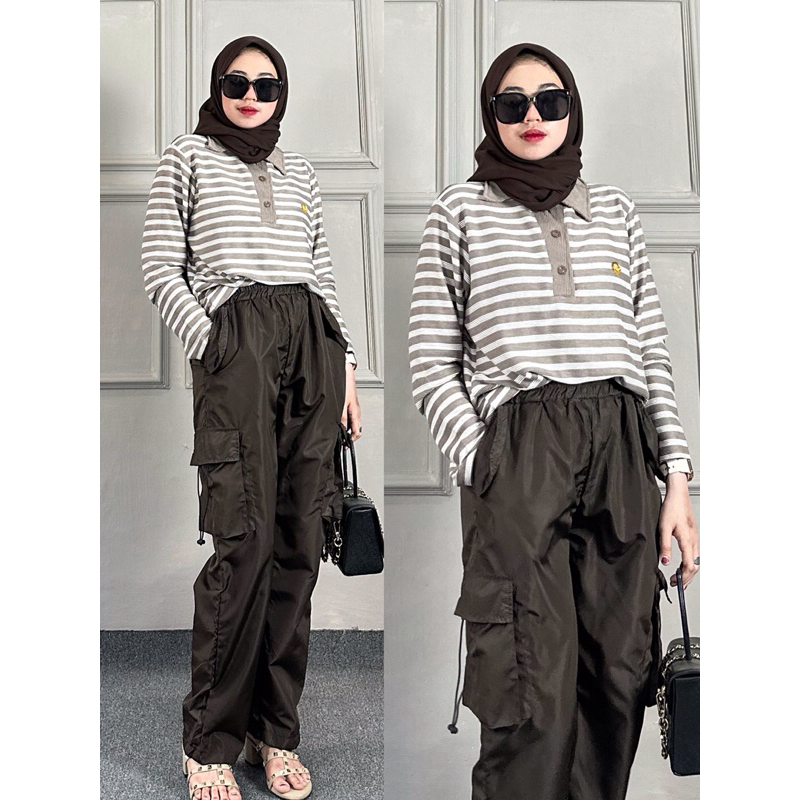 ONESET CARGO KNIT PARASUT BY ANS BUSANA / mom & kids