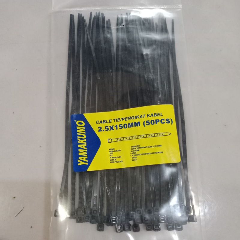 

kabel ties tali ripet 2,5x150 mm isi 50 pcs