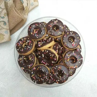 

Kue donat kering, donat coklat donat kering