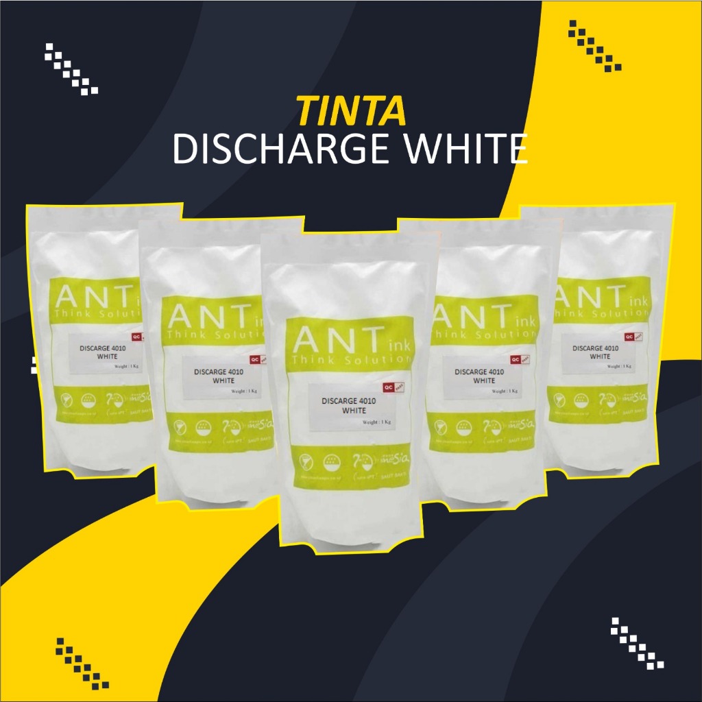 TINTA KAOS SABLON CABUT WARNA DISCHARGE WHITE 4010 ANTink 1 kg - WHITE