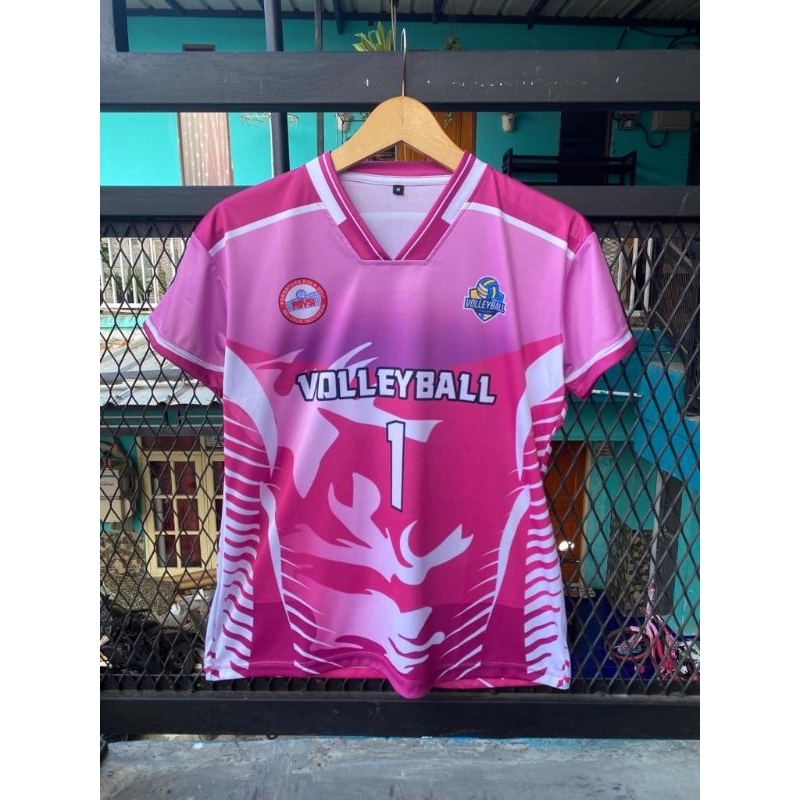 RS Sport Jersey Voli Cewek Pink VollyBall