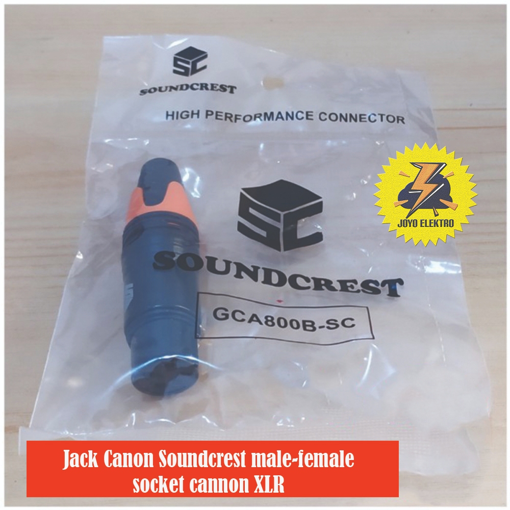 Jack Cannon Canon Soundcrest Mic Microphone Female 3 Pin