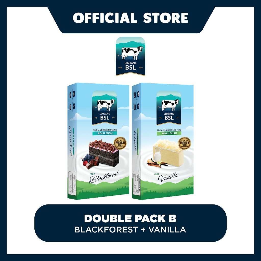 

Double Pack B (Reguler - Blackforest + Vanilla)