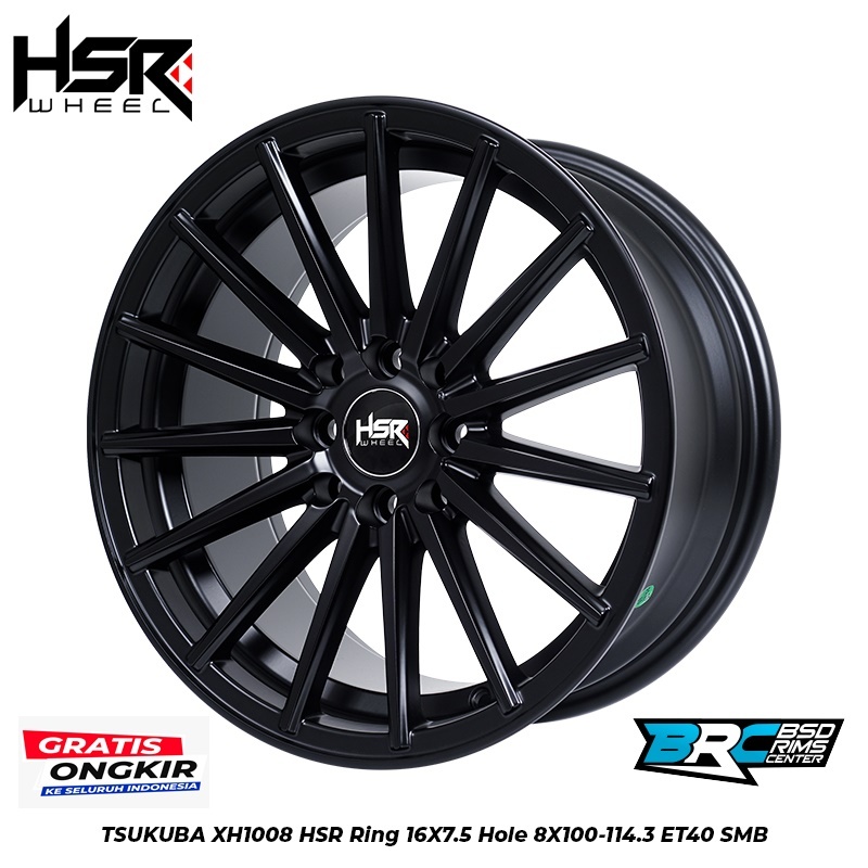 VELG BUAT MOBIL HONDA FREED, HONDA CITY RING 16X75 HSR TSUKUBA XH1008