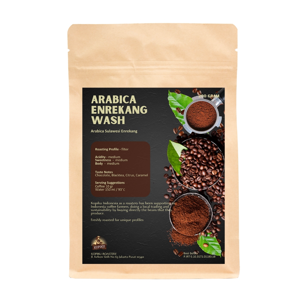 

Biji Kopi Bubuk Arabika Enrekang Wash / Arabica Robusta 200 gr