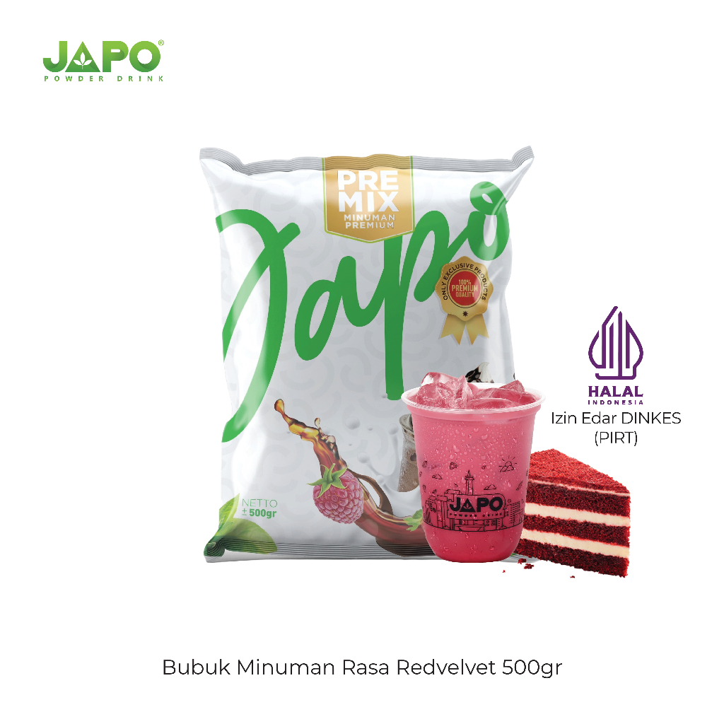 

JAPO Bubuk Minuman Redvelvet 500 gr