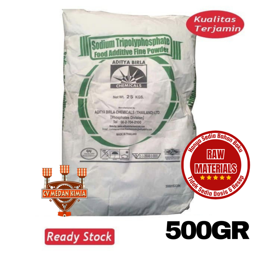 

STPP FOOD GRADE 500gram / Sodium Tripolyphosphate / Pengenyal Bakso 500 gram