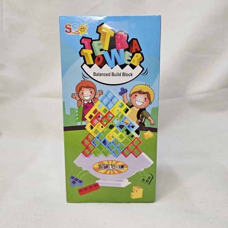 SS1561 Tetra Tower Mainan Balancing Block Edukasi Game Susun Balok