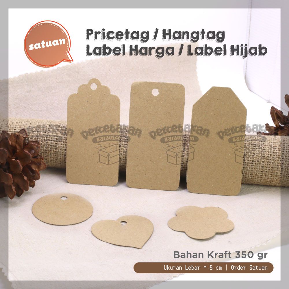 

Pricetag | Hangtag | Label Harga | Label Hijab | Label Baju | Tag Kraft Murah