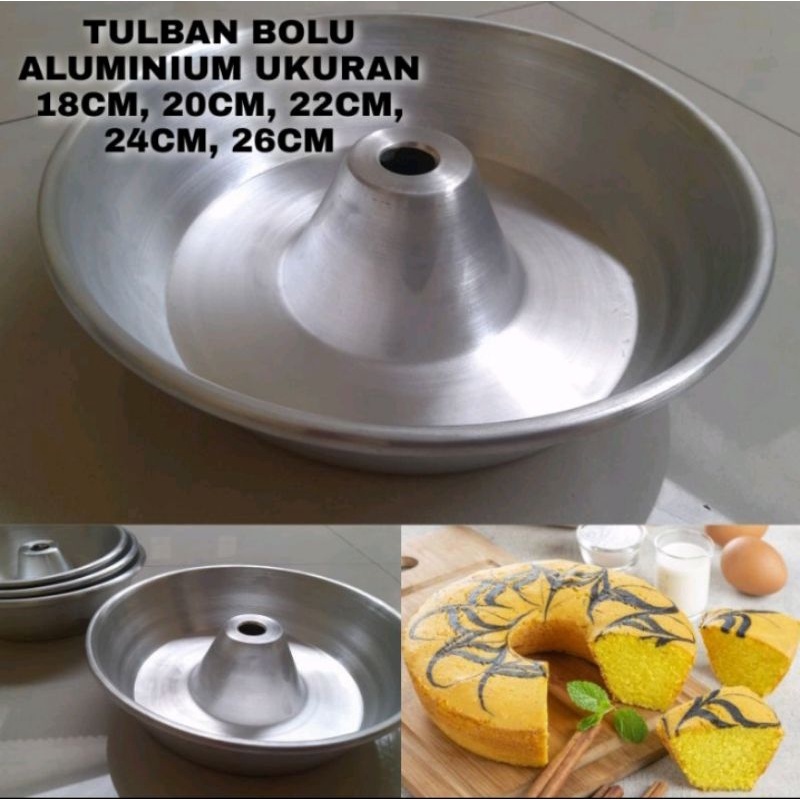 Loyang Tulban Mini  24 cm /Loyang Tulban / Loyang Bolu /Tulban / Pulde