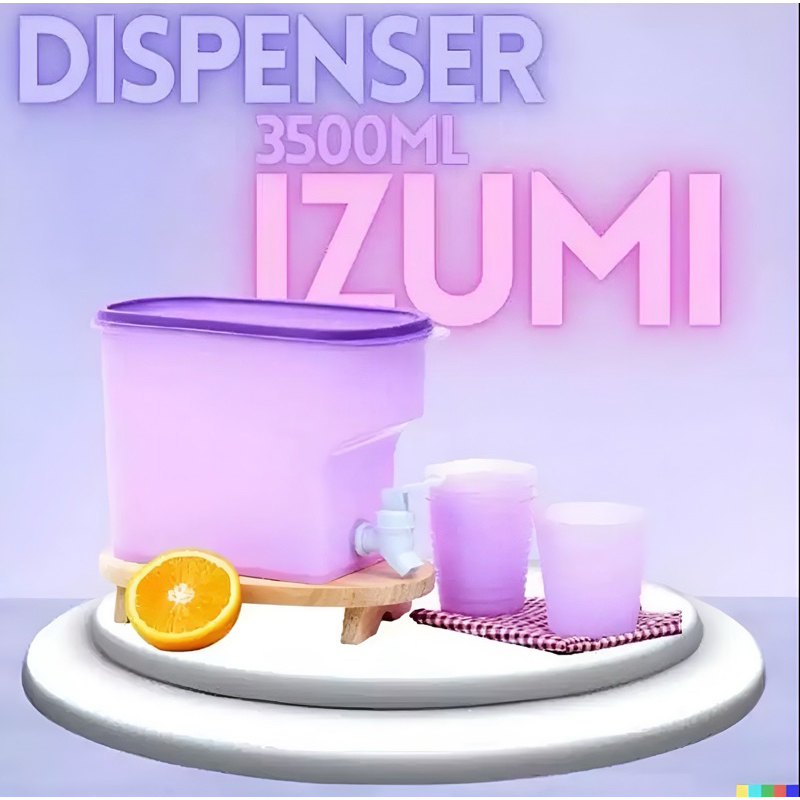 WATER DISPENSER 3,5L IZUMI/WATER DISPENSER 3,5L FREE GELAS
