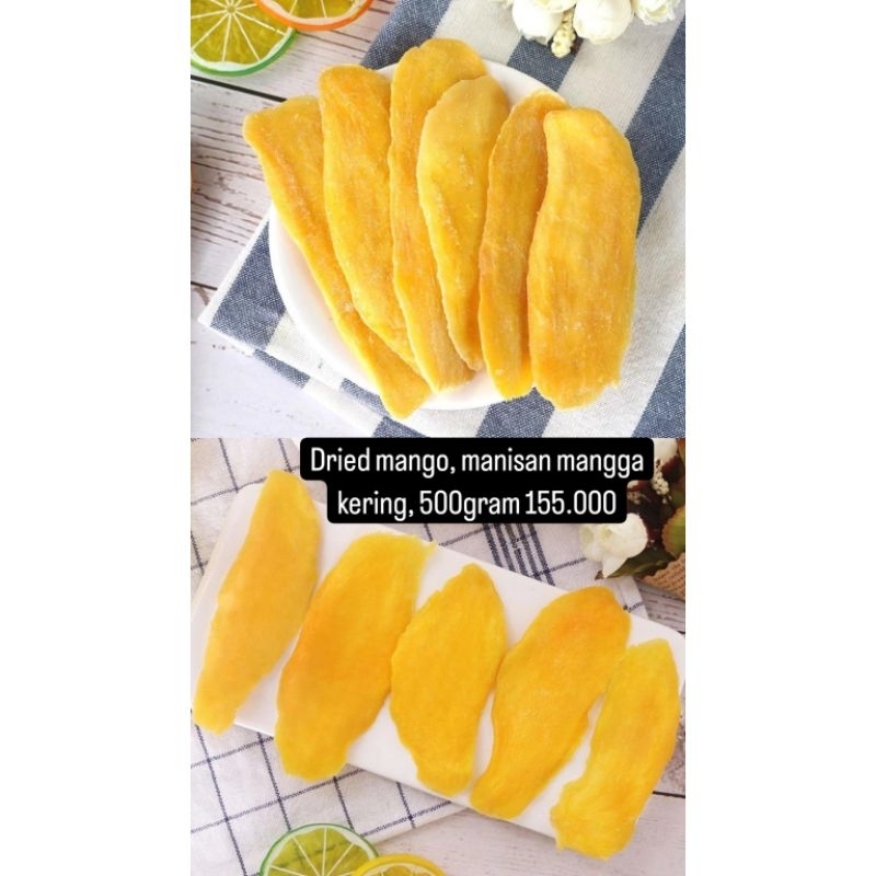 

Cheng woh Dried mango manisan mangga kering 500gr (Po penang)